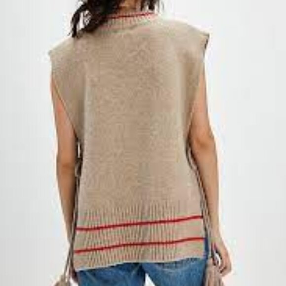 Free People All Star Stripe Poncho NWT * - Picture 4 of 8